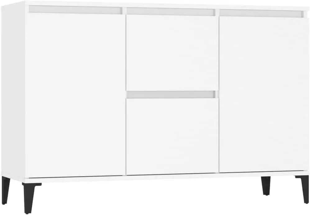 Biały kredens 104x35x70 cm Płyta wiórowa: 104 × 35 × 70 cm