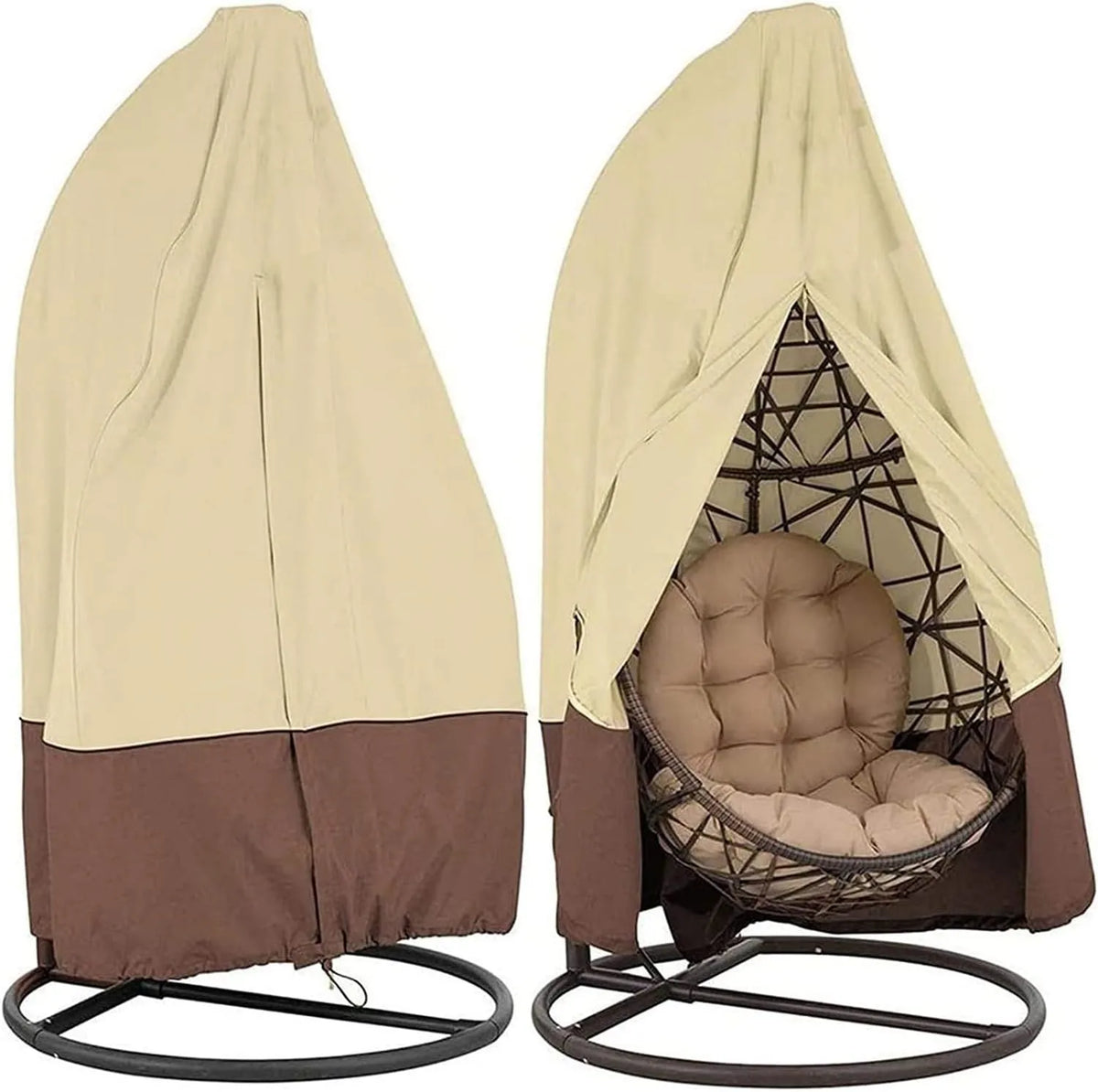 Fotel bujany – wodoodporna konstrukcja, 210D, 190 × 115 cm, 231 × 200 cm