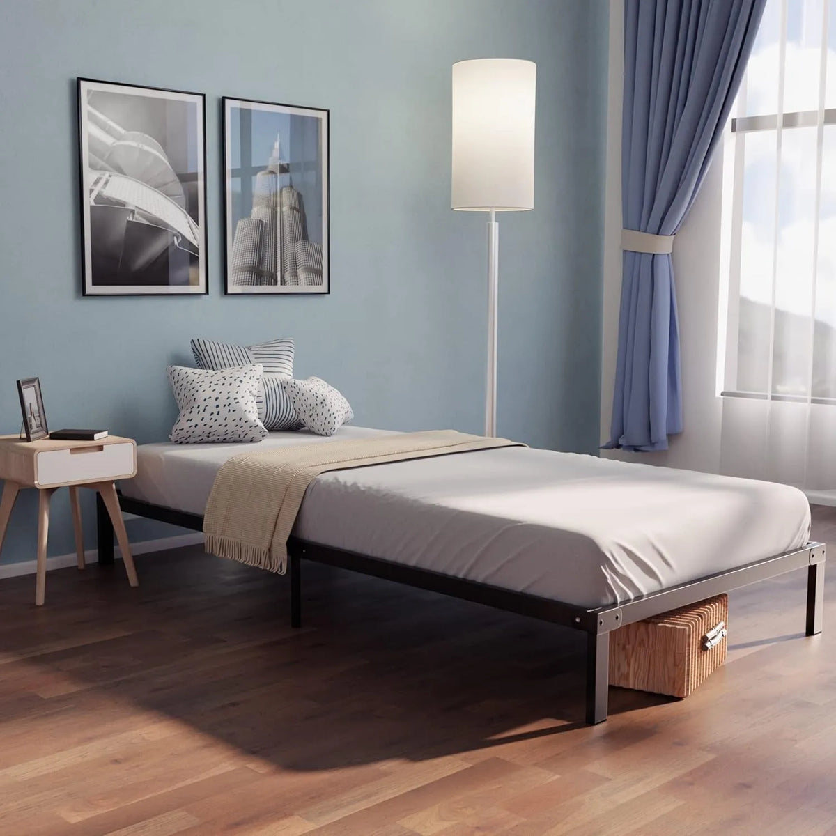 Ramka łóżka Dreamzie 80x200 cm z lóżkiem — ze schowkiem, 80 × 200 cm, 35 cm