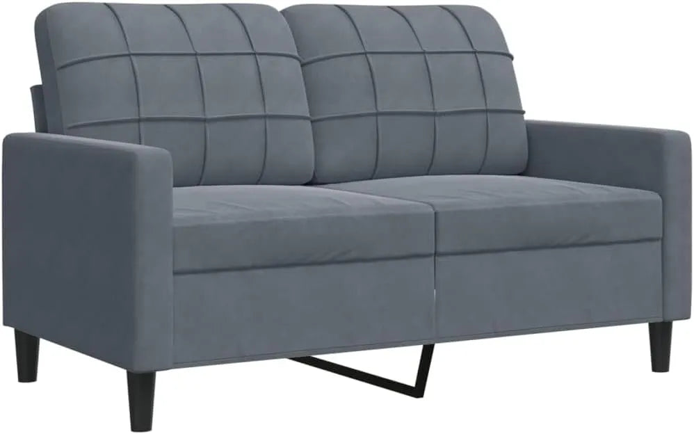 Sofa – tapicerka aksamitna, 2-osobowa, 120 cm