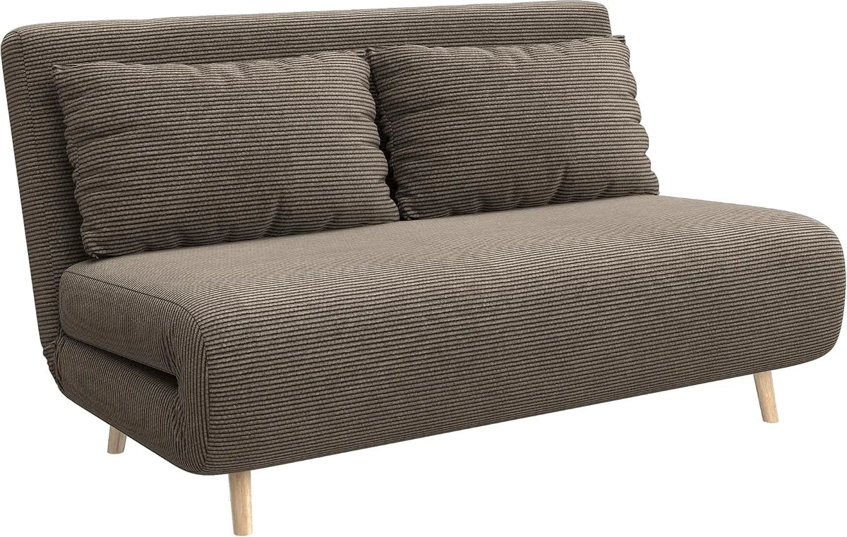 HOMCOM Sofa rozkładana i sofa z funkcją spania — z funkcją spania, z oparciem, składana konstrukcja, 2-osobowa, 191 × 141 cm, 3 w