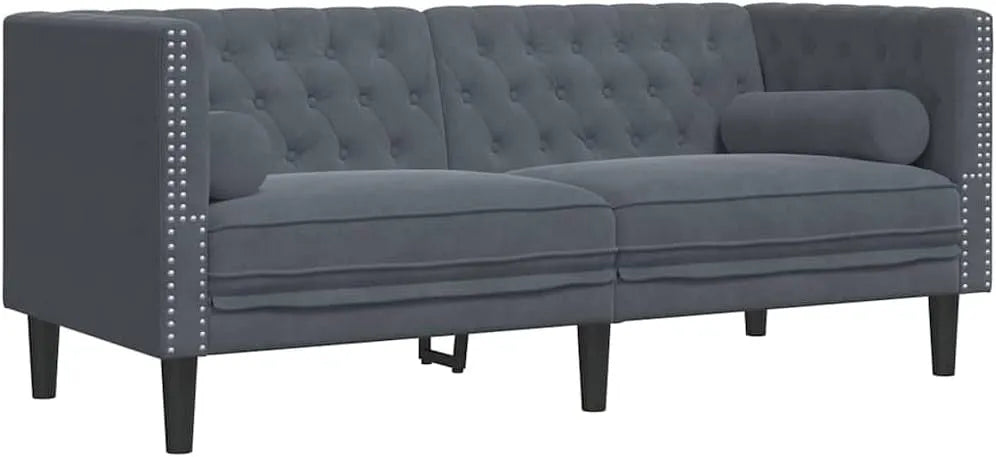 Sofa: tapicerka aksamitna, 174 × 74, 5 × 70, 5 cm