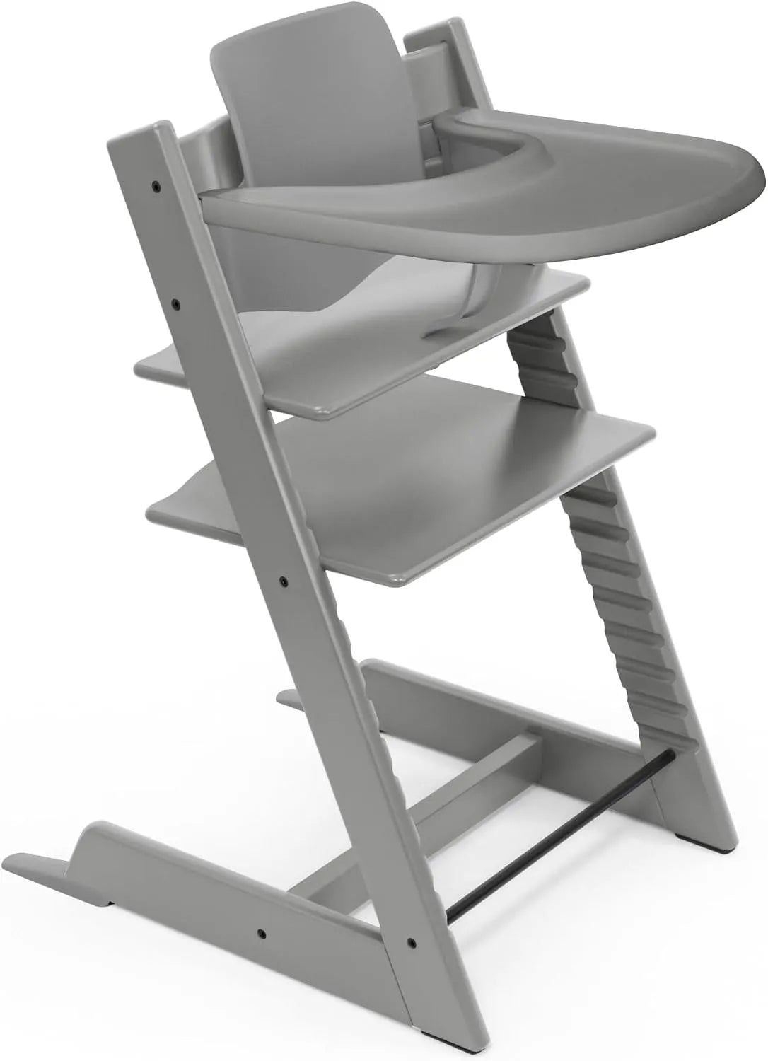 Tripp Trapp High Chair Bundle Storm Grey + Stokke Tray: szary