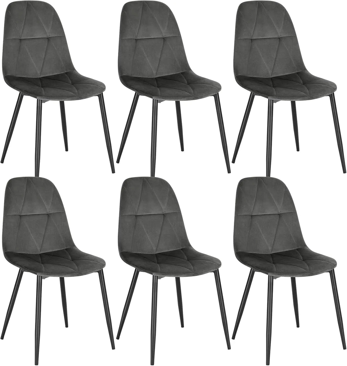 Krzesło – LCNI109001-6, tapicerka aksamitna, z metalu