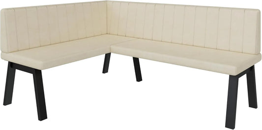 Sofa narożna — 128 × 168, z metalu