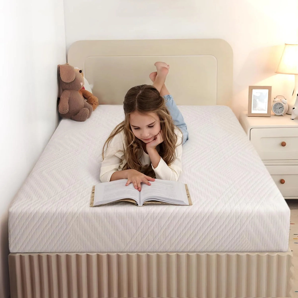 materac z pianki z pamięcią kształtu – wypełnienie piankowe, 20 cm, zielony