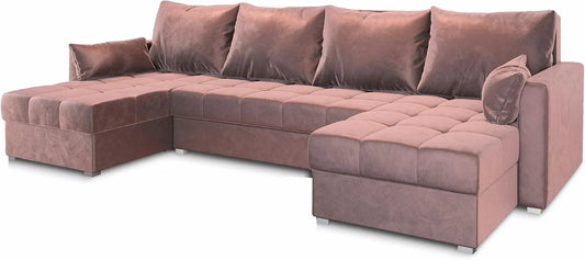 Sofa narożna: NAKO, z funkcją spania, z pojemnikiem do przechowywania, rozkładana konstrukcja