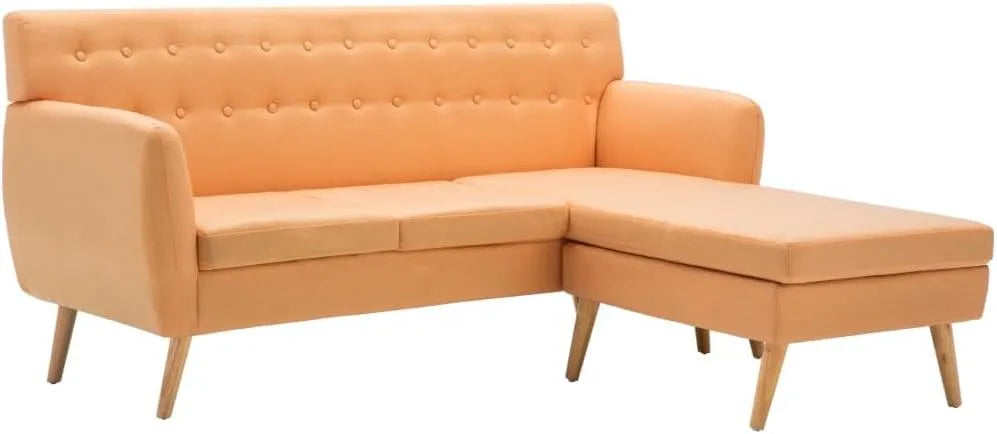 Sofa narożna: MDF, z drewna, regulowana konstrukcja