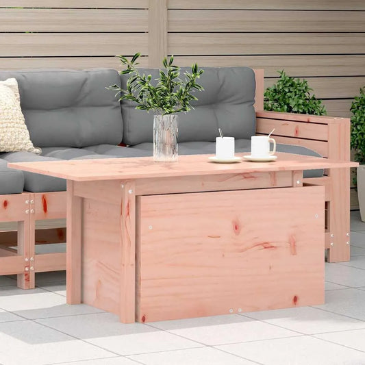 Stół ogrodowy i stół tarasowy z litego drewna daglezji — z drewna, regulowana konstrukcja, 100 × 50 × 75 cm