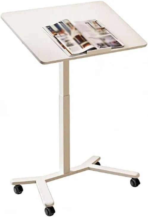 Stolik pomocniczy i stolik boczny Pneumatic Lift Table Computer Desk Bedside Mobile Study, na kółkach