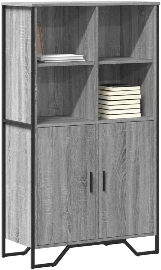 Komoda i szafka do przechowywania – z drewna, 79, 5 × 35, 5 × 137, 5 cm, szary