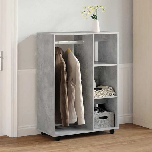 Szafa: z drewna, 80 × 40 × 110 cm, 3 p, szary