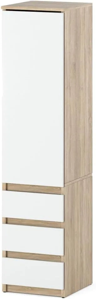 Szafa – z szufladami, 3 szuflady, 40cm, biały