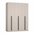 Szafa 5-drzwiowa z MDF w kolorze beżowym 200cm x 60cm x 220cm
