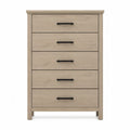 Komoda z 5 szufladami z MDF, dąb, 120 cm